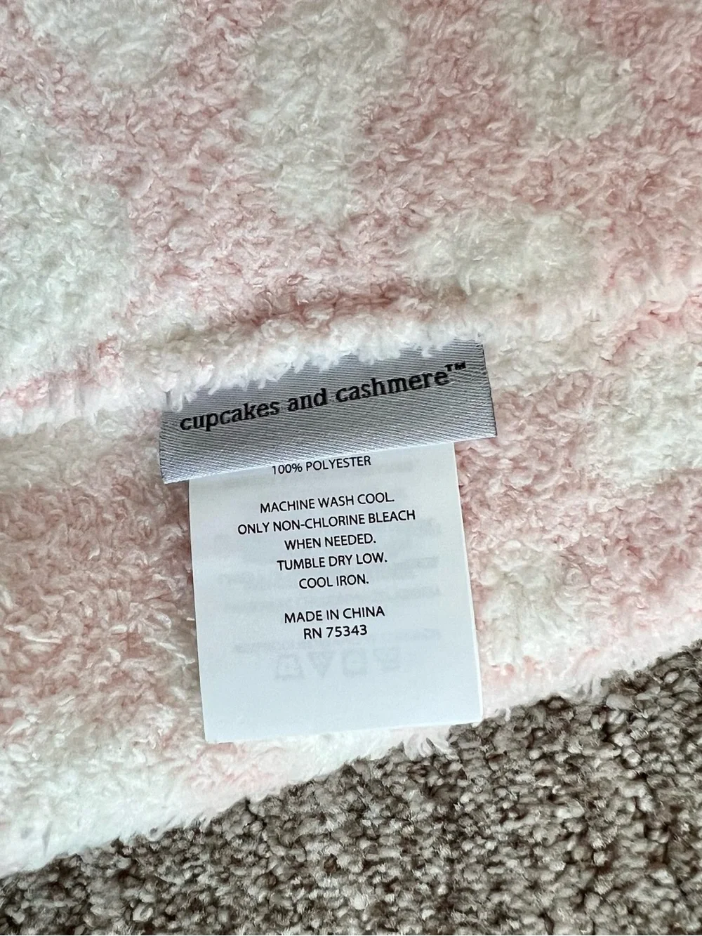 NWT Cupcakes & Cashmere Pink Leopard Baby Blanket
